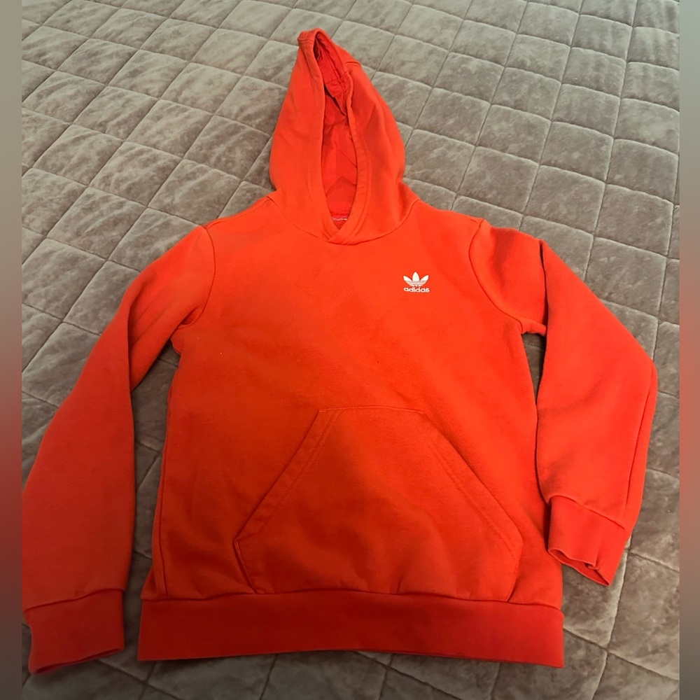 Boys red Adidas hoodie size 6-8
